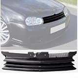 Grille de pare chocs avant pour Golf 4 MK4 GTI R32 1997–2004, grille d'admission d'air 1J0853655G, sans logo