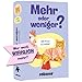 Produktbild Mehr oder Weniger - Schätzspiel ab 2 Personen - Spiel für Erwachsene & Kinder ab 7 Jahren - Tolles Kartenspiel für 2+ Spieler - Familienspiel, Gesellschaftsspiel oder zu zweit