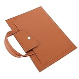 PLAFOPE コンピュータ収納袋 ノートパソコン用のバッグ 旅行用バックパック トップケース ビジネスバッグ 小さい 女性用 トップバッグ トップスリーブ Pu Khaki