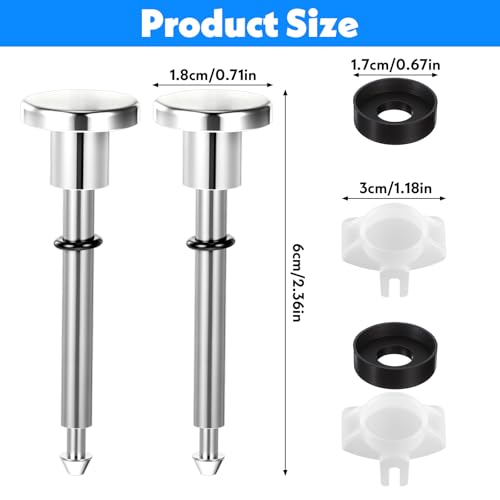 Heclia 2 Pcs Tub Spout Diverter Repair Kit Universal Shower Diverter Replacement for Bathtub Faucets Dripping Low Water Pressure Issues Includes Valves Stems Gates DIY Home Plumbing Repair Solution