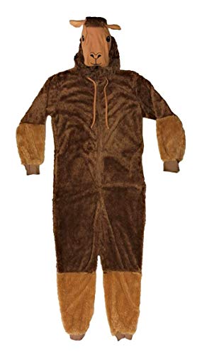 Mad Engine Mens Llama Onesie Hooded Union Suit Pajama
