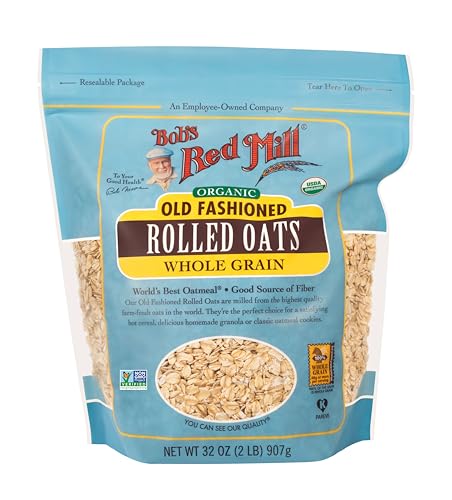 Bob's Red Mill Organic Old Fashioned Rolled Oats, 32oz (Pack of 1...