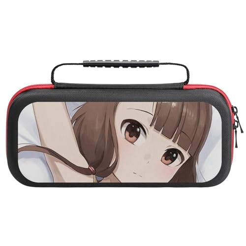 Switch ケース かわいい 響け! ユーフォニアム 黄前 久美子 スイッチ 収納ケース カバー ナイロン素材 全面保護 防塵/防水/防汚/耐衝撃 26x11.5x5.2cm Switchに対応 保護用ハードケース 大容量な収納力 アクセサリーポーチ S