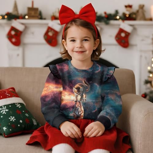 Sweatshirts Jacket for Toddler Girls Long Sleeve Crew Neck Sweatshirts Kids 1-8T Jacket2