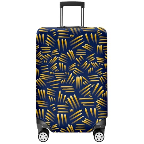 Extra Large Elastic Luggage Cover Stretchable Suitcase Protector with Easy Handle Access & Zipper Closure Ideal Travel Accessory for Large Suitcases Ensures Safety & Style Stripe