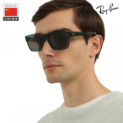 Image of Ray-Ban RB4396 WARREN BIO-BASED Rectangle Shaped Sunglasses for Men & Women with Official RAYBAN Eyewear Kit