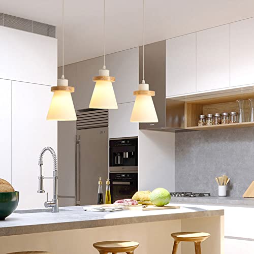 Lámpara de techo de una sola C de cristal para isla de cocina e interior 8