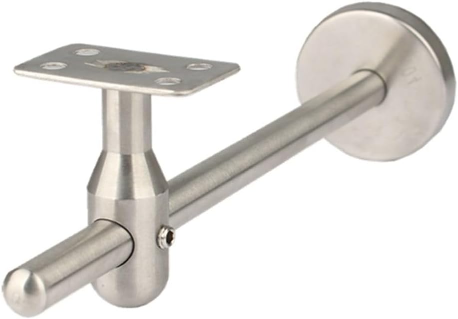Stainless Steel Handrail Bracket for Indoor & Outdoor Safety, Thickened 304 Metal Wall Mount Support for Stairs, Railings, Balconies, Fire Corridors, (4pcs)