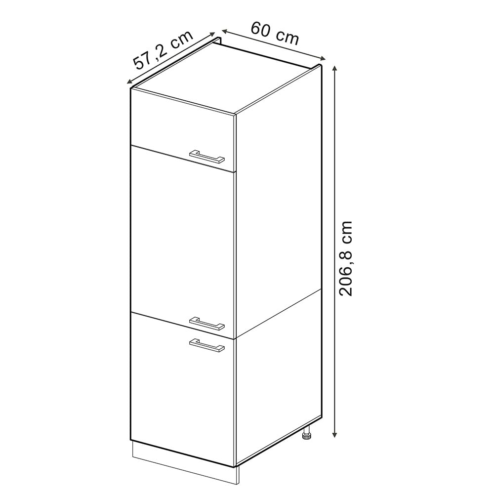 Cassetta R-Line Vicco Grigio-Azzurro 60 cm - Dettaglio