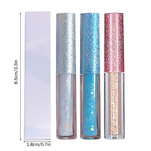 Xiahium Liquid Glitter Eyeshadow Korean Makeup Under Eye Shadow Bling, Long Lasting Loose Pigmented Bling Shimmer Highlighters For Party Wedding Daily #TOP6