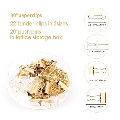 Accessoires de bureau dorés KAAKOW avec support de téléphone - 5