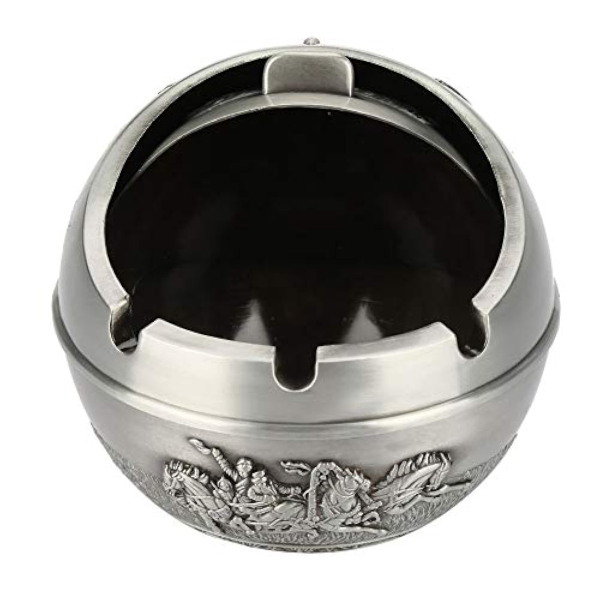 Round Portable Ashtray with Metal Material