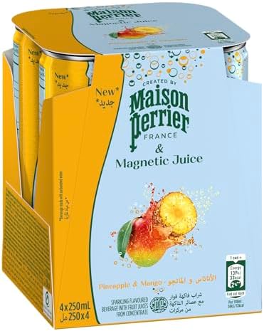 Perrier Maison & Magnetic Juice Pineapple & Mango 4x250ml