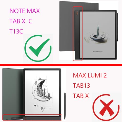 Funda BOOX Note Max de 13.3 pulgadas con soporte para lápiz y protección completa 2