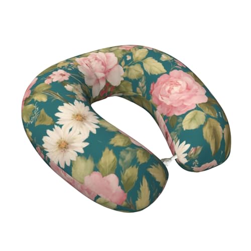 Almohada de espuma viscoelástica para cuello de viaje miniatura 2