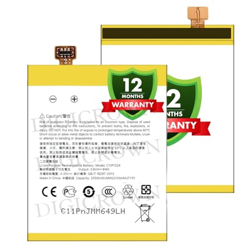 Image of Original C11P1324 Battery Compatible for Asus Zenfone 5 (A500CG, A500KL, A501CG, T00F, T00J, T00J-D, T00P) - (2050mAh) - 1 Year Warranty