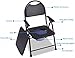 Commode Chair,Toilet Chair Wheeled Chair with Round Bowl and Footrests, Portable Bathroom Chair, Mobile Commode, Detachable Pieces for Storage, Elderly,Surgery Recovery,Disabled