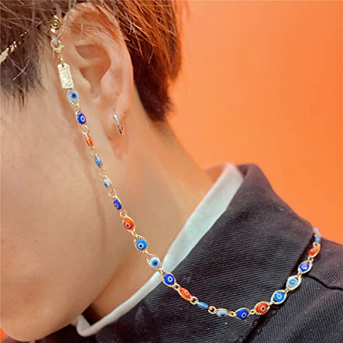 Passage 7 Women 18K Gold Plated Rainbow Evil Eye Chain Sunglass Usa Made Mask Eyeglass Chains For Women (Colors) #TOP2
