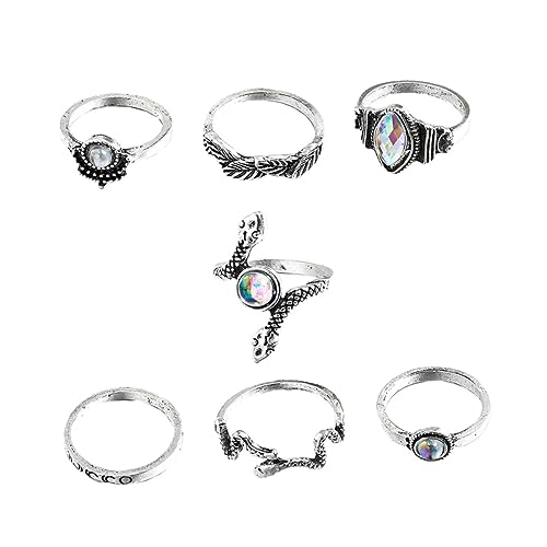 Bagues perlées et anneaux rétro le coffret cadeau idéal pour femme