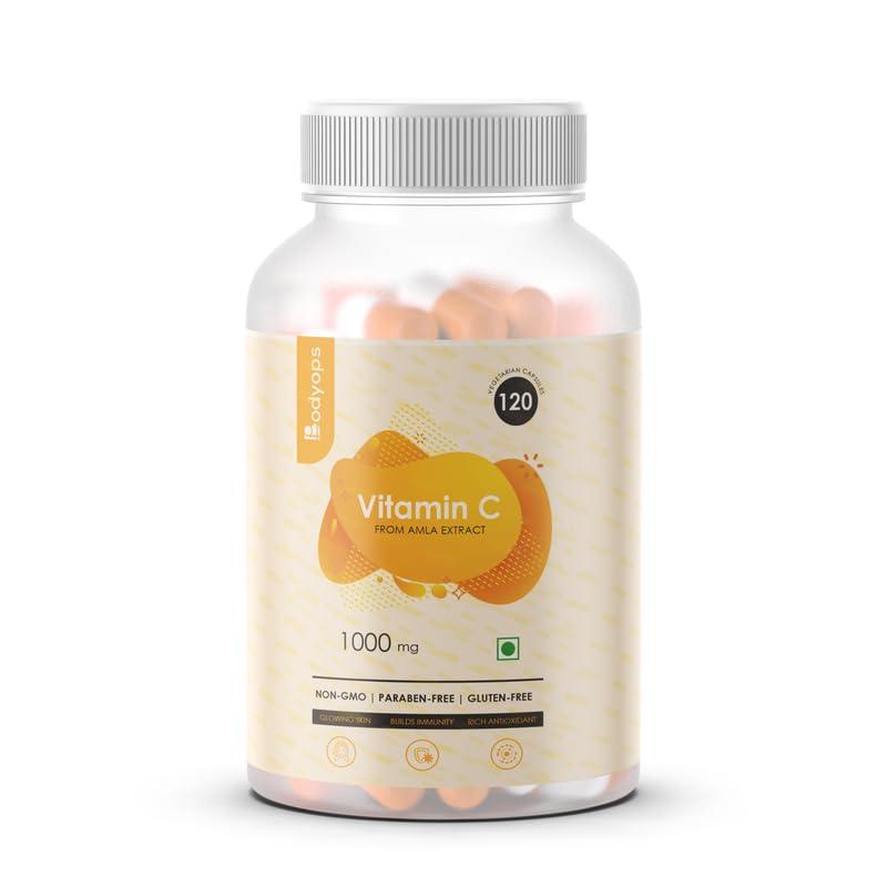 Bodyops Vitamin C from Amla Extract | Powerful Antioxidant & Immune Support | Enhances Skin Health 60 Capsules (Pack of 1) (B0DG48ZK82) Amazon Price History, Amazon Price Tracker