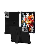 for DOOGEE T35/ DOOGEE T30SE/ DOOGEE T30S/ DOOGEE T40 Tablet 11 Inch Android Tablets Case,BOVUGAC Soft Silicone Adjustable Stand Shockproof Kids Friendly for DOOGEE 11" Tablets(Black)
