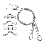 PAMINGONO -abteiltüren 2 Stück Stahlkabel-sicherheitskabel Für Die Wartung Von Garagentoren Und -modifikationen