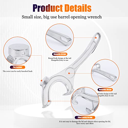 Friendship Bucket Opener Tool 5 Gallon 14 Inch Aluminum Bucket Lid Opener Paint Barrel Opener Removal Tool Metal Can Opener(14 Inches) #TOP2