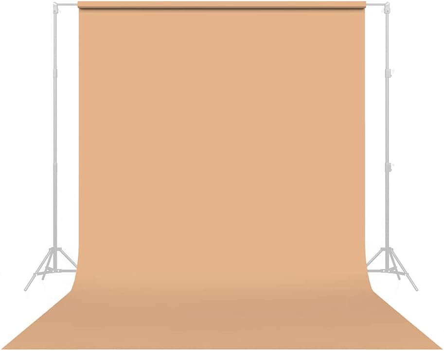 Savage Seamless Paper Photography Backdrop - Color #79 Almond, Size 107 Inches Wide x 36 Feet Long, Backdrop for YouTube Videos, Streaming, Interviews and Portraits - Made in USA