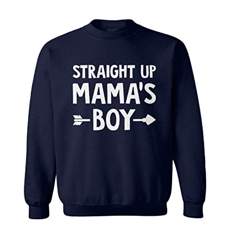 Straight Up Mama's Boy - Arrow Cute Toddler Fleece Crewneck Sweater