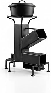 Portable Chulha | Rocket Stove, Wood (Lakdi) | Cow Dunk (Upla) and Biomass Fuel, Outdoor Camping and Indoor Cooking, No Ga... Price In India