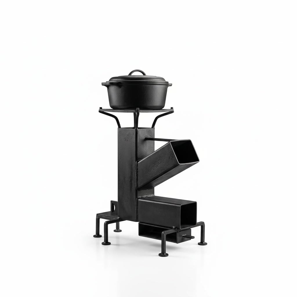 Portable Chulha | Rocket Stove, Wood (Lakdi) | Cow Dunk (Upla) and Biomass Fuel, Outdoor Camping and Indoor Cooking, No Ga... - Review, Price and Buying Guide