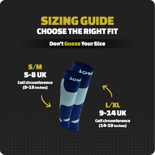 Image of Sorgen Sports Compression Calf Sleeves | 20-30 mm Hg | Ideal for Running, Cycling, Marathons, Athletics & Indoor Training | Helps Reduce Leg Cramps | Boosts Performance & Aids Recovery | Comfortable, Durable & Supportive