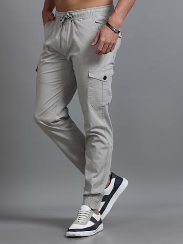 Image of U.S. Pitchers Mens Twill Laffer Cargo Joggers I 6 Pocket Utility Pants I Stylish Comfort Fit I 12 Colors I Sizes 30 to 38