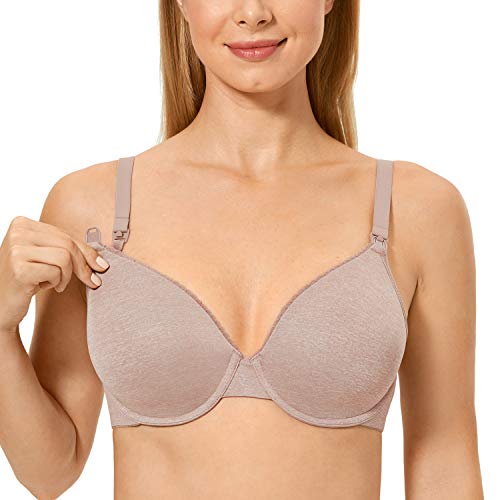 Image of Gratlin Women's Underwire Nursing Bras Support Full Coverage Lightly Padded Maternity Bra for Breastfeeding
