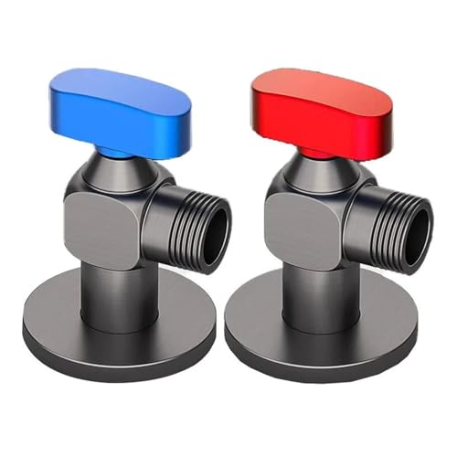 Vanne d'angle murale en alliage pour eau chaude et froide - 7