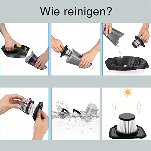 KEAGAN Aspirateur à Main, aspirateur à Main sans Fil 8000 Pa, aspirateur de Voiture Humide et Sec Haute Performance 120 W, Charge de la Batterie au Lithium, avec Fonction d'affichage de la Puissance - Image 3