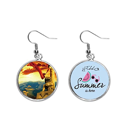Pendientes de sandía de León para el verano con diseño original 1