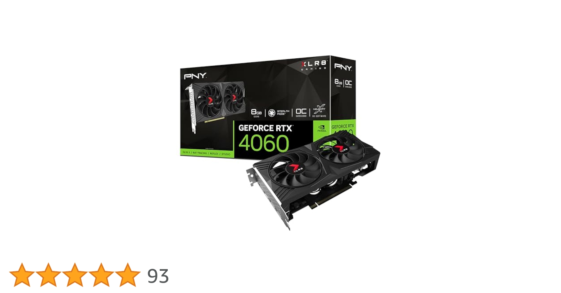 PNY グラフィックボード RTX4060 PNY GeForce RTX 4060 8GB VERTO STANDARD DUAL FAN | PNY
