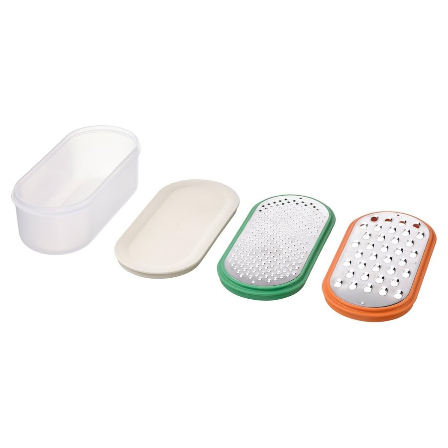 UPPFYLLD Grater with Container, Set of 4, Mixed Colours – Durable and Easy-to-Use Kitchen Graters for Cheese, Vegetables, and More, with Convenient Storage Container-image-12