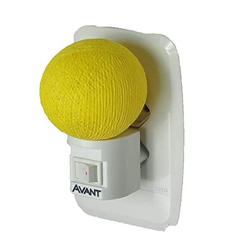 Luz Noturna de Led Para Parede Amarelo Melão, Cormilu