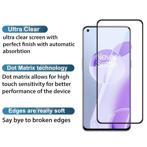 Image of POPIO Military-Grade Gorilla Tempered Glass For OnePlus 9RT 5G | 9H Hardness, Edge-to-Edge, Bubble-Free