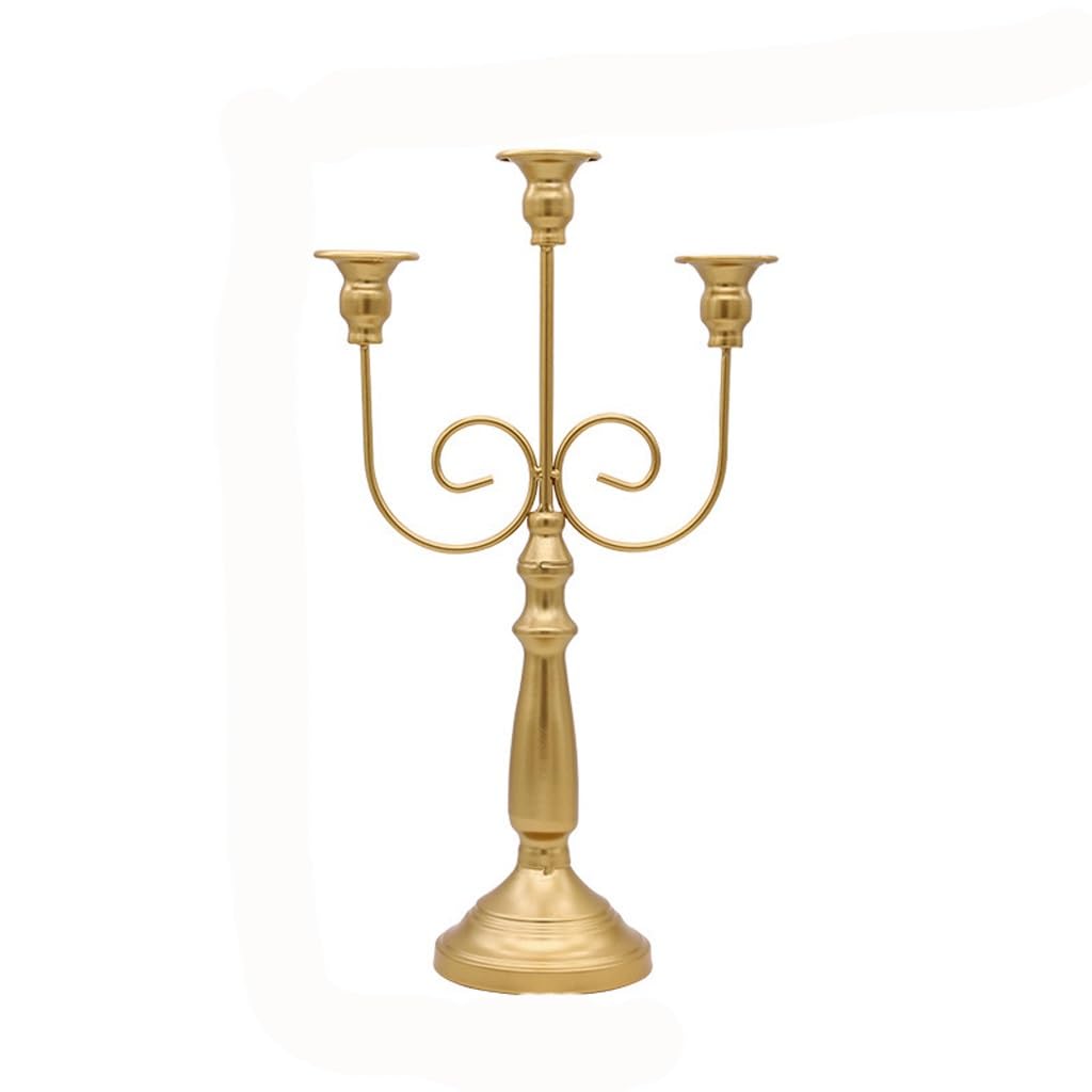 HTTGDGDH Candelabra Wedding Candlestick Holders Home Decor Wedding Romantic Decoration Candle Holders,D-Three arms