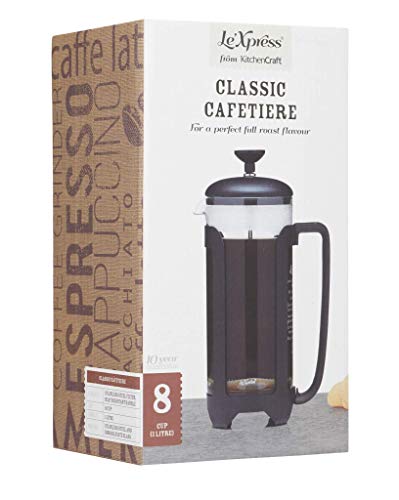 Kitchencraft Le'Xpress Deluxe Black Cafetière in