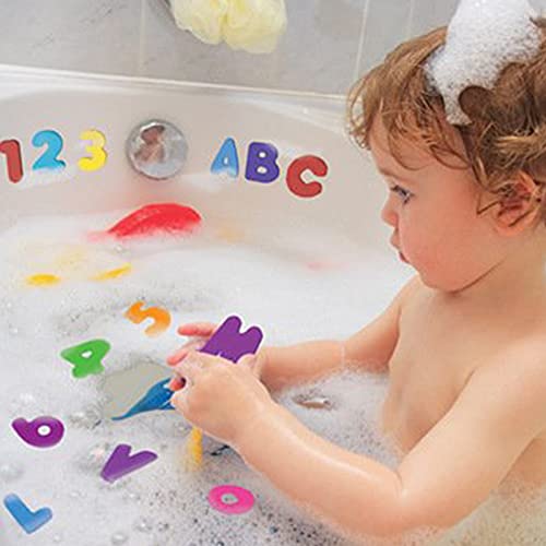 XIHUANNI Kids Bad Toys, Baby Educatieve Floating Foam Letters Num Set Pack, 36 stks Multi-color Numbers Leren Speelgoed… - Image 4
