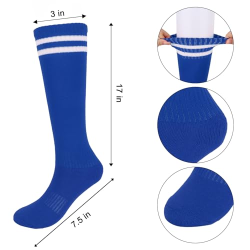 Youth Baseball Soccer Softball Athletic Socks and Waist Belt Over-the-Calf Knee High Tube Socks for Youth Men Women3
