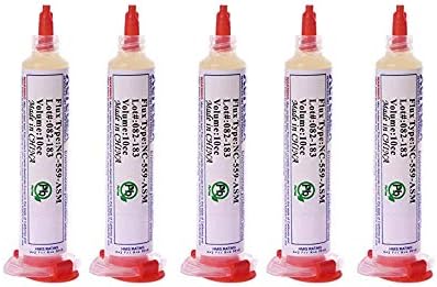 LTronics NC-557 Solder Flux Paste for SMD BGA PGA Soldering, 10cc - Pack of 5