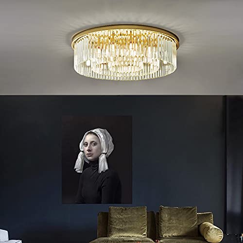 Lustre contemporain de 50cm luminaire de plafond moderne de salon