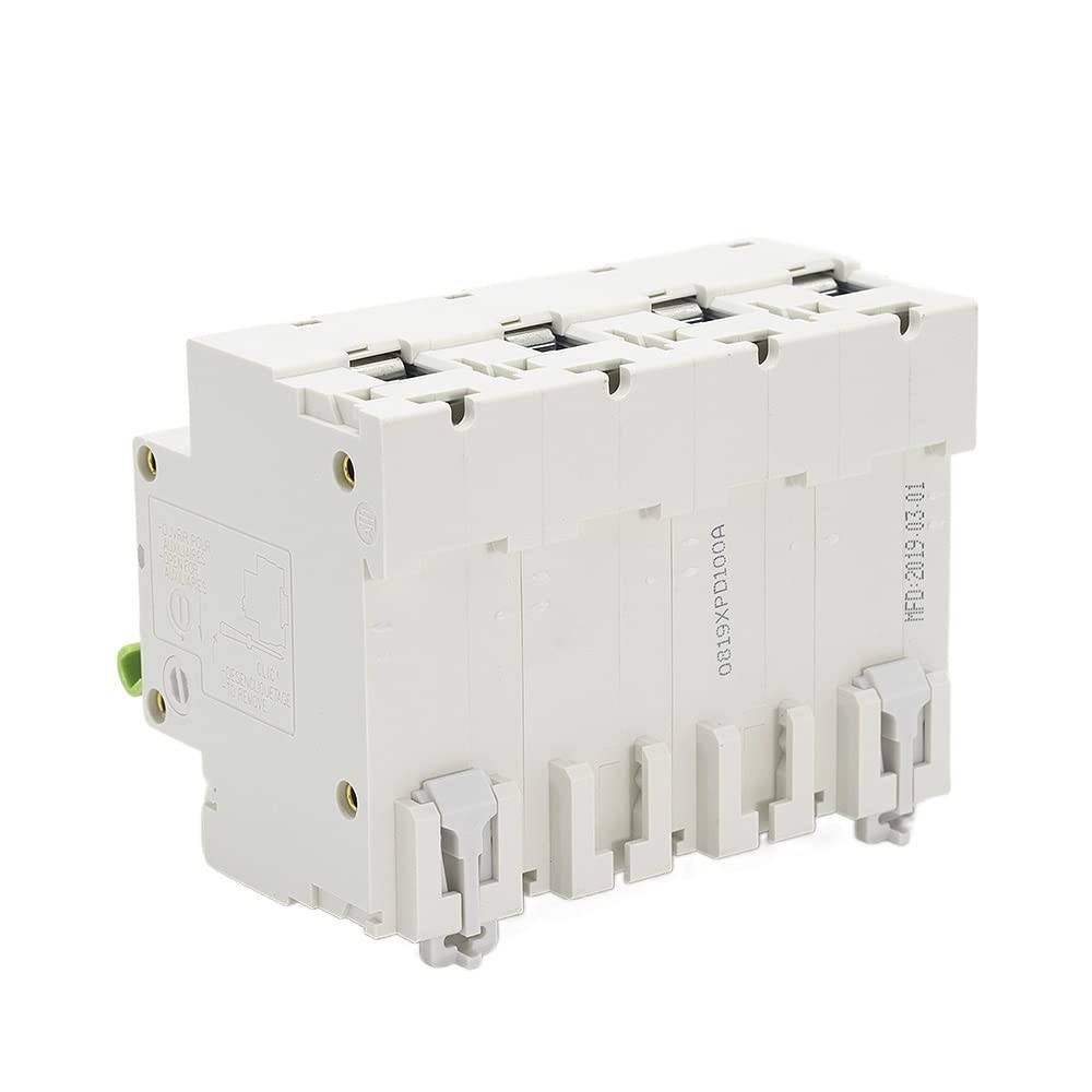 Magnetotermico 108 mm 4 polo 8 0A 100A 125A MCB 10KA Elevata capacità di rottura Curve C Interruttore automatico in miniatura Salvavita Riarmo Automatico ( Poles Number : 4 , Rated Current : 80A )
