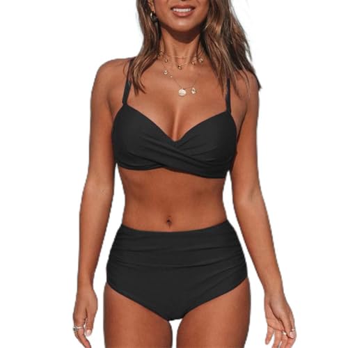 Fisoew Womens Shirts le vêtement noir indispensable en taille S