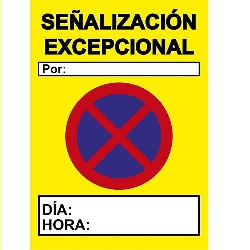 CABLEPELADO Señal Vial Señalización Excepcional | Placa Señalización Excepcional Carretera | Señalización Excepcional | Diseño Rectangular | Acero Termolacado | Tamaño de 50 cm Ancho x 70 cm Alto
